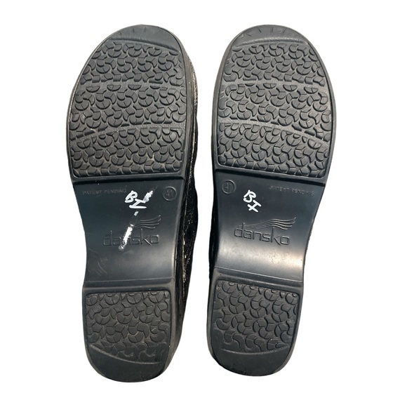 DANSKO Women's Black Metallic Circle Pattern Professional Clogs  EU 41 - Picture 8 of 8